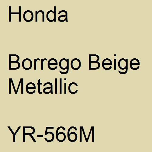 Honda, Borrego Beige Metallic, YR-566M.